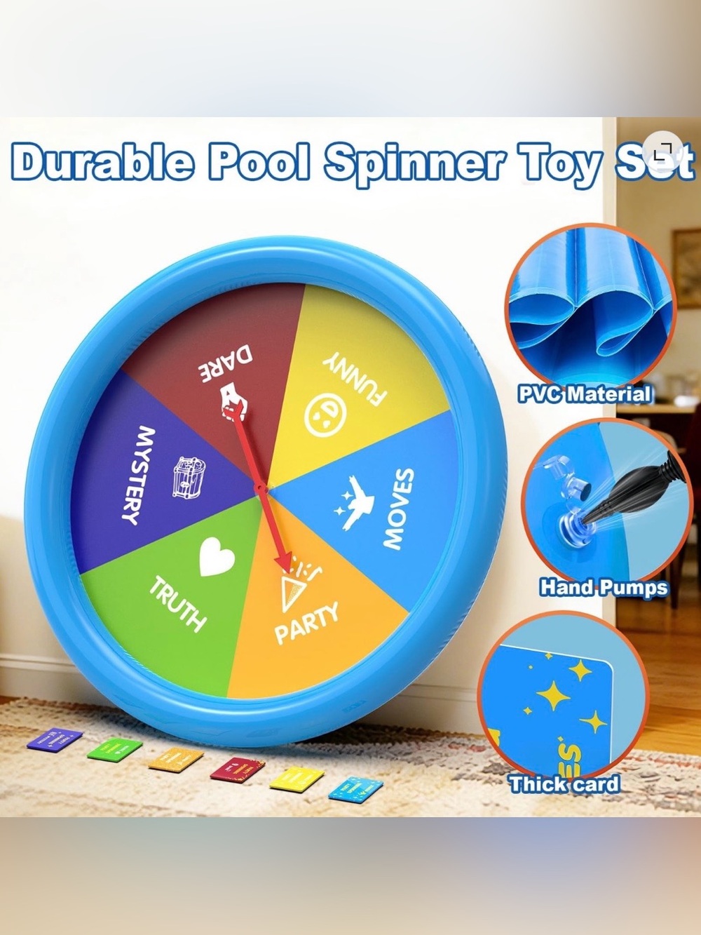 Inflatable Spinner Game - Pool Party, Birthday Party, Family Game Night - Picture 5 of 5